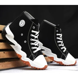 Comfortable Part wear High Tops For Men (Black)