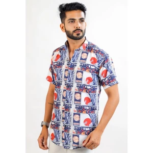 Cotton Printed Half Sleeves Regular Fit Mens Casual Shirt (C-2390149)