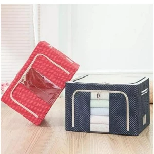 Large Capacity Clothes Storage Bag Organizer (Pack of 2) - 66 ltr each