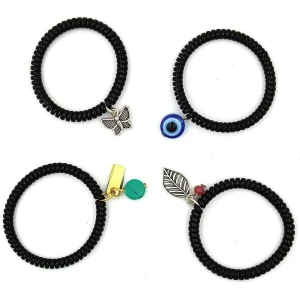 Mady Nazar Protection strachable Good Luck Healing Bracelet (Pack of 4)