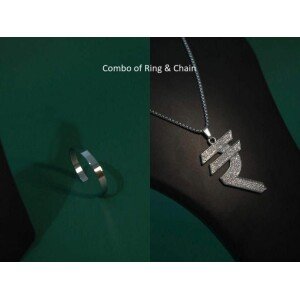 Men'S Hip Hop Pendant Necklace with Kada Combo