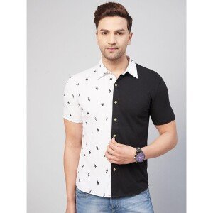 Gritstones Cotton Printed Half Sleeves Mens Casual Shirt (C-2264062)