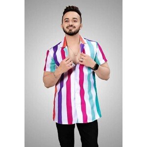 Lycra Printed Men's Shirt