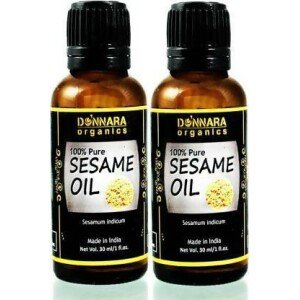 Donnara Organics 100% Pure Sesame Essential Oil (Pack of 2)