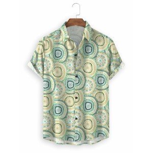 Rayon Printed Half Sleeves Regular Fit Mens Casual Shirt