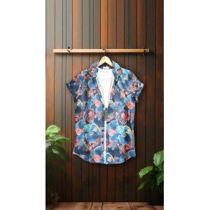 Be The Bold Rayon Printed Half Sleeves Regular Fit Mens Casual shirt