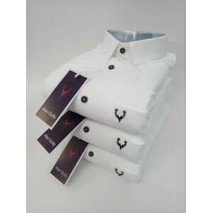Cotton Solid Full Sleeves Slim Fit Casual Shirt