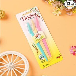 Unisex Tinkle Eyebrow Painless Facial Hair Remover Razor for Face (Pack of 3 Multicolor)