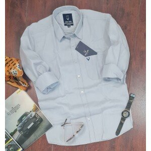 Cotton Solid Full Sleeves Mens Casual Shirt