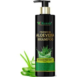 Kuraiy natural herbal Aloe Vera Shampoo 200 ml - Paraben Free Organic Shampoo (200 ml)