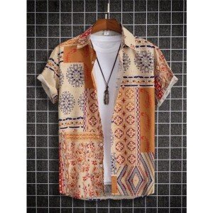 Men Regular Fit Printed Casual Shirt (C-2401129)