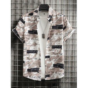 MENS FANCY COTTON LYCRA BLEND FABARIC HALF SLEEVE SHIRT