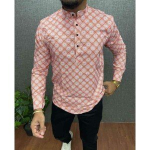 Men's Cotton Blend Printed Full Sleeves Shirt
