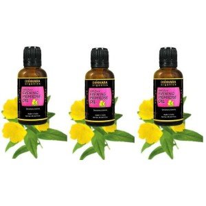 Donnara Organics 100% Pure Evening Primrose Essential Oil (Pack of 3)