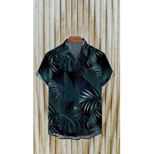 Rayon Printed Half Sleeves Regular Fit Mens Casual Shirt