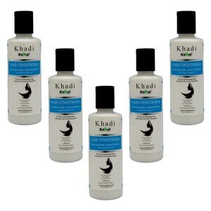 Khadi Kamal Herbal 100 Pure Natural & Organic Hair Conditioner For Men And Women 180ml (Pack of 5)