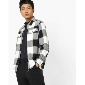Men's Cotton Check Print Casual Shirt (Combo of 3)