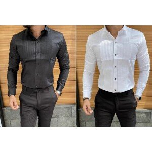 Men's Tuxedo Club Wear Shirt Comb of 2