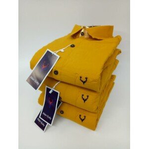 Cotton Solid Full Sleeves Slim Fit Casual Shirt