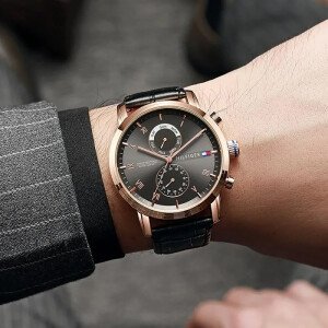 Premium Tommy Hilfiger Day Date Watch for Men (LL255)