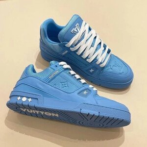 Trendy Louis Vuitton Trainer Royal Blue Shoes For Men (TS745)