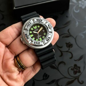 Superior Imported Citizen Pro Master Watch for Men, Black Silver (SG-022)