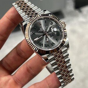 Classy Men's Rolex Watch With Stainless Steel Belt (SG-184)