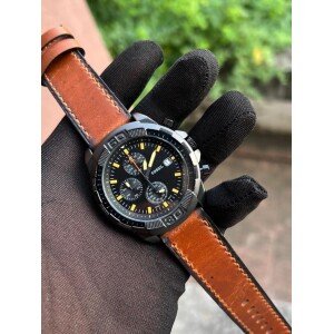 Brown Leather Fossil Watch For Men (SG-258)