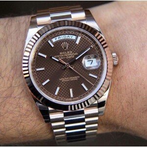 Rolex Oyster Perpetual Edition "Automatic" Rose Gold Dial Watch For Men (SG-281)